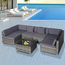 Load image into Gallery viewer, Merton Wicker/Rattan 6 - Person Seating Group with Cushions by Sol 72 Outdoor

