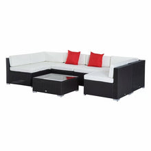 Load image into Gallery viewer, Merton Wicker/Rattan 6 - Person Seating Group with Cushions by Sol 72 Outdoor
