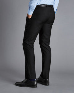 Natural Stretch Twill Suit - Black