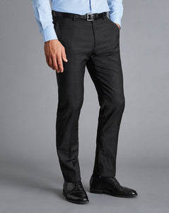 Natural Stretch Twill Suit - Charcoal