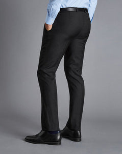 Natural Stretch Twill Suit - Charcoal