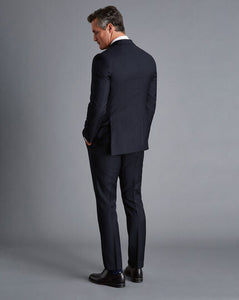 Natural Stretch Twill Suit - Navy