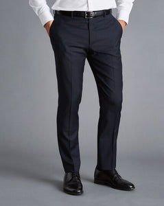 Natural Stretch Twill Suit - Navy