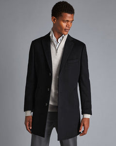 Wool Overcoat - Black