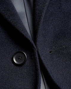 Wool Overcoat - Navy