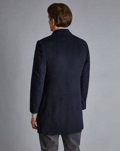 Wool Overcoat - Navy