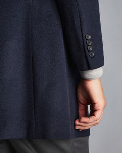 Wool Overcoat - Navy