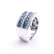 Load image into Gallery viewer, Sandra Biachi Blue &amp; White Diamond Ring Style: LP6193BDA+
