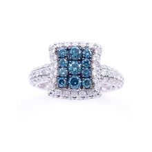 Load image into Gallery viewer, Sandra Biachi Blue &amp; White Diamond Ring. Style: LP6181-1BDA
