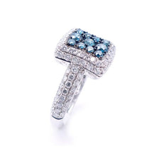 Load image into Gallery viewer, Sandra Biachi Blue &amp; White Diamond Ring. Style: LP6181-1BDA
