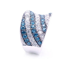 Load image into Gallery viewer, Sandra Biachi, 14K White Gold, Blue Diamond Ring. Style: LP6323BDA
