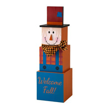 Load image into Gallery viewer, Pumpkins And Scarecrow Double Sided Fall Porch Decor
