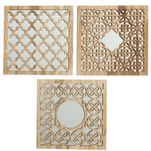 Load image into Gallery viewer, Reiff Wood Framed Wall Mounted Mirror Set Mirror in Natural
