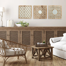 Load image into Gallery viewer, Reiff Wood Framed Wall Mounted Mirror Set Mirror in Natural
