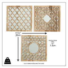 Load image into Gallery viewer, Reiff Wood Framed Wall Mounted Mirror Set Mirror in Natural
