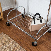 Load image into Gallery viewer, Shanaya Adjustable Rolling Clothes Rack
