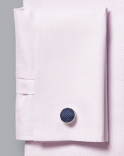 Load image into Gallery viewer, Silk Round Cufflinks - Navy
