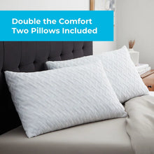 Load image into Gallery viewer, Springer Shredded Memory Foam Medium Support Pillow (Set of 2)
