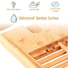 Load image into Gallery viewer, Tieman Freestanding Bamboo Bath Caddy
