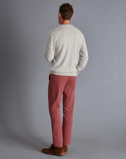 Ultimate Non-Iron Chinos - Maroon Red