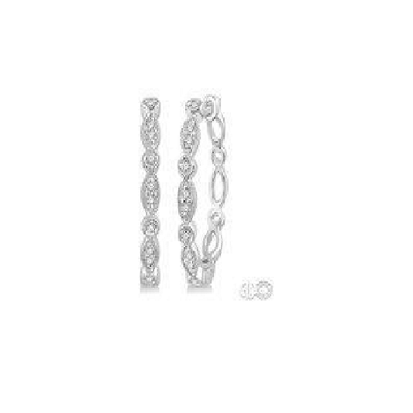 ASHI Diamonds Diamond Hoop Earrings :637A8PJTSERWG-test26