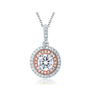 A.JAFFE 14K White Gold Emerald Cut Delicate Pave MES673-test8