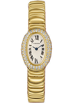 Cartier Ladies WB5094D8 Baignoire Yellow Gold Diamond Bracelet Watch