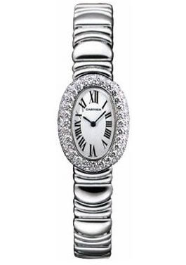 Cartier Ladies WB5097L2 Baignoire 1920 White Gold Diamond Bezel