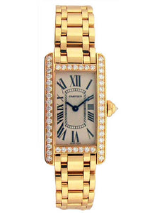 Cartier Ladies WB7072K2 Tank Americaine 18K Yellow Gold Watch