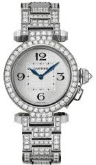 Cartier Ladies WJ1192LZ Pasha de Cartier 32 mm White Gold