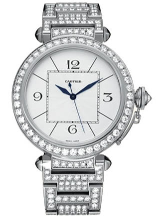 Cartier Men`s WJ1199JY Pasha Diamond 18K White Gold