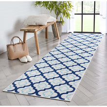 Load image into Gallery viewer, Well Woven Dorado Illuminate Geometric Blue Indoor/Outdoor Hi-Lo Area Rug
