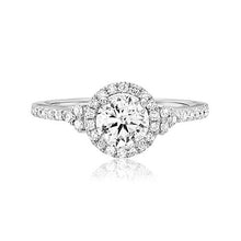 Load image into Gallery viewer, ScottKay 14K White Gold Halo Diamond Engagement Ring M2019R507
