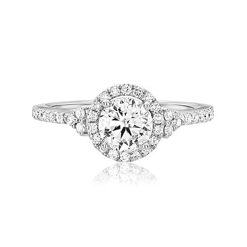 ScottKay 14K White Gold Halo Diamond Engagement Ring M2019R507