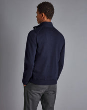 Load image into Gallery viewer, Merino Funnel Neck Jacket - Navy
