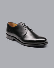 Load image into Gallery viewer, Rubber Sole Leather Derby Shoes - Black
