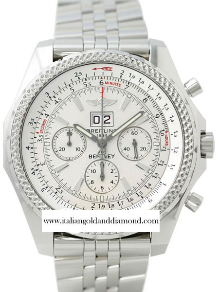 Breitling Men`s A4436212.G573 Bentley 6.75 Silver Dial Watch