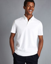 Load image into Gallery viewer, Smart Short Sleeve Jersey Polo - White
