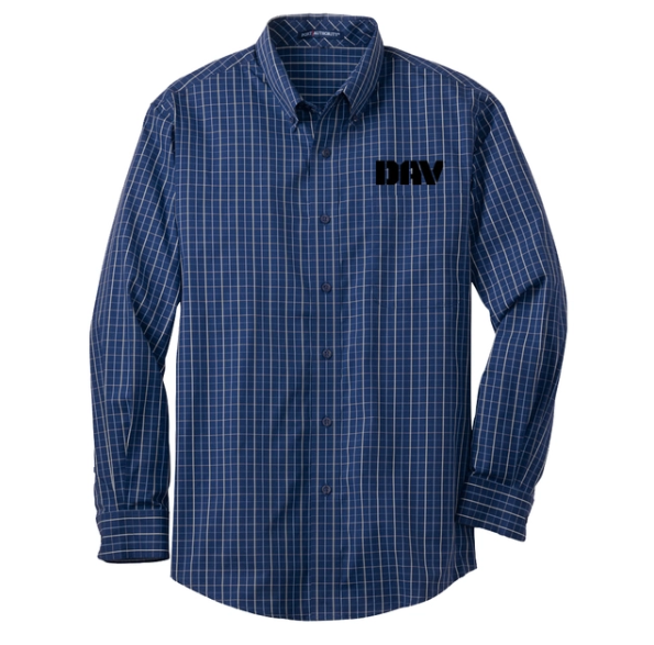 Crown Woven Plaid Dress Shirt