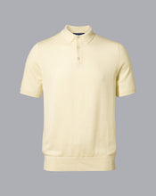 Load image into Gallery viewer, Merino Short Sleeve Polo Sweater - Cream
