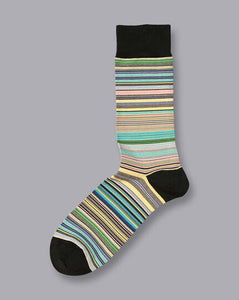 Multi Stripe Socks - Light Pink