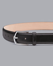 Load image into Gallery viewer, Made in England Leather Formal Belt - Black
