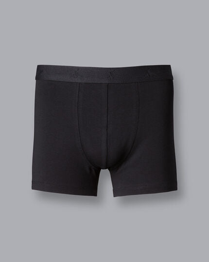 3 Pack Cotton Stretch Jersey Trunks - Multi