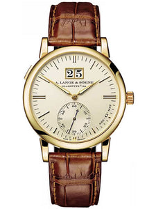 A.Lange & Sohne Men`s 308.021 Langematik Outsize Date Yellow Gol