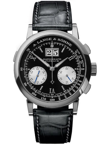 A.Lange & Sohne Men`s 403.035 Datograph Platinum Black Dial Watch