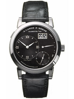 A.Lange & Sohne Men`s 101.035 Lange 1 Platinum Black Dial Watch