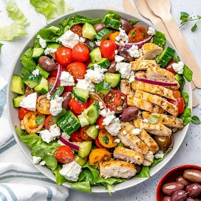 Greek Salad With Chicken