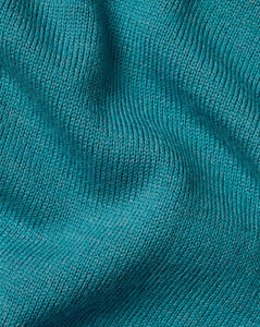 Merino Crew Neck Sweater - Teal Melange