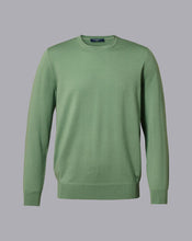 Load image into Gallery viewer, Merino Crew Neck Sweater - Green
