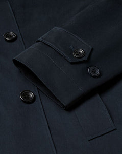 Cotton Classic Raincoat - Dark Navy